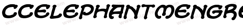 CCElephantmenGreat BoldItalic字体转换